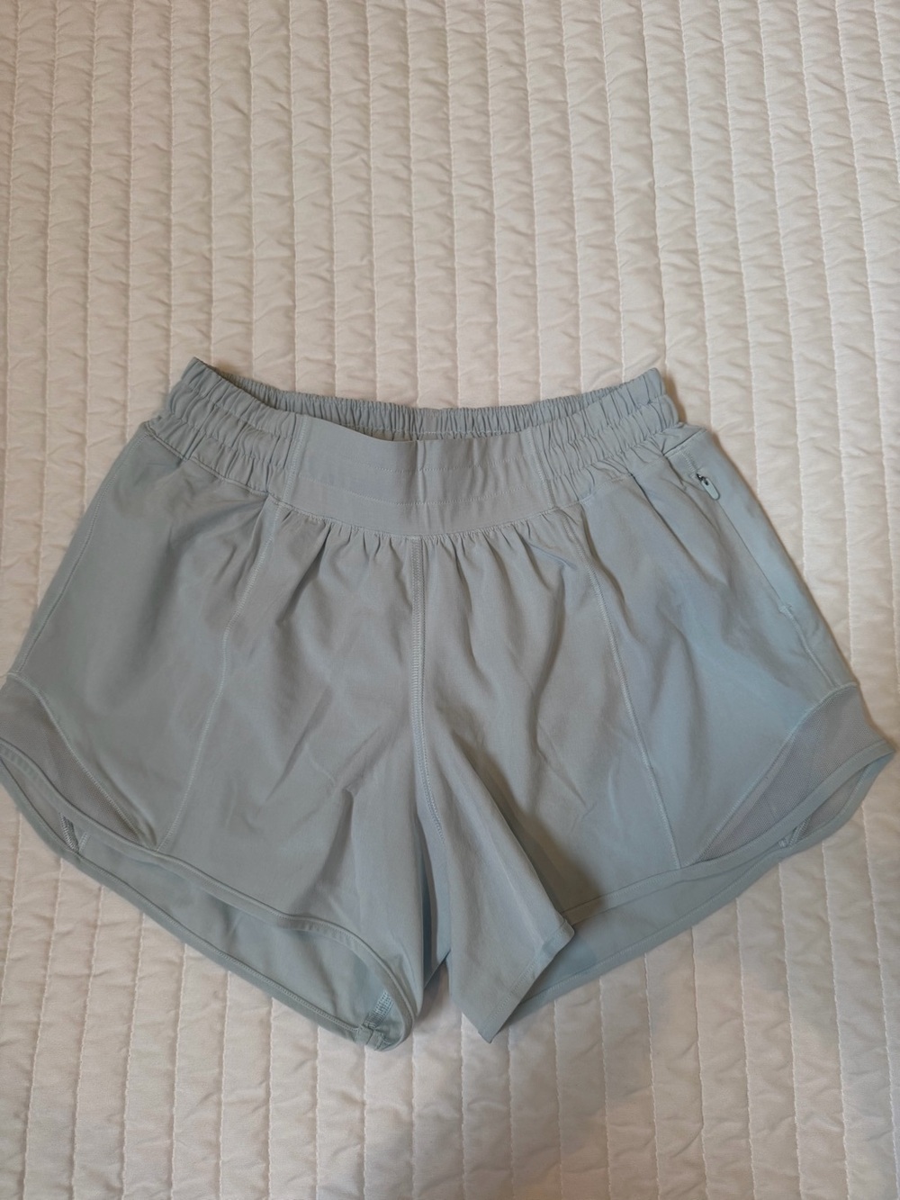 lululemon athletica Light Blue Running Shorts with Elastic Waistband